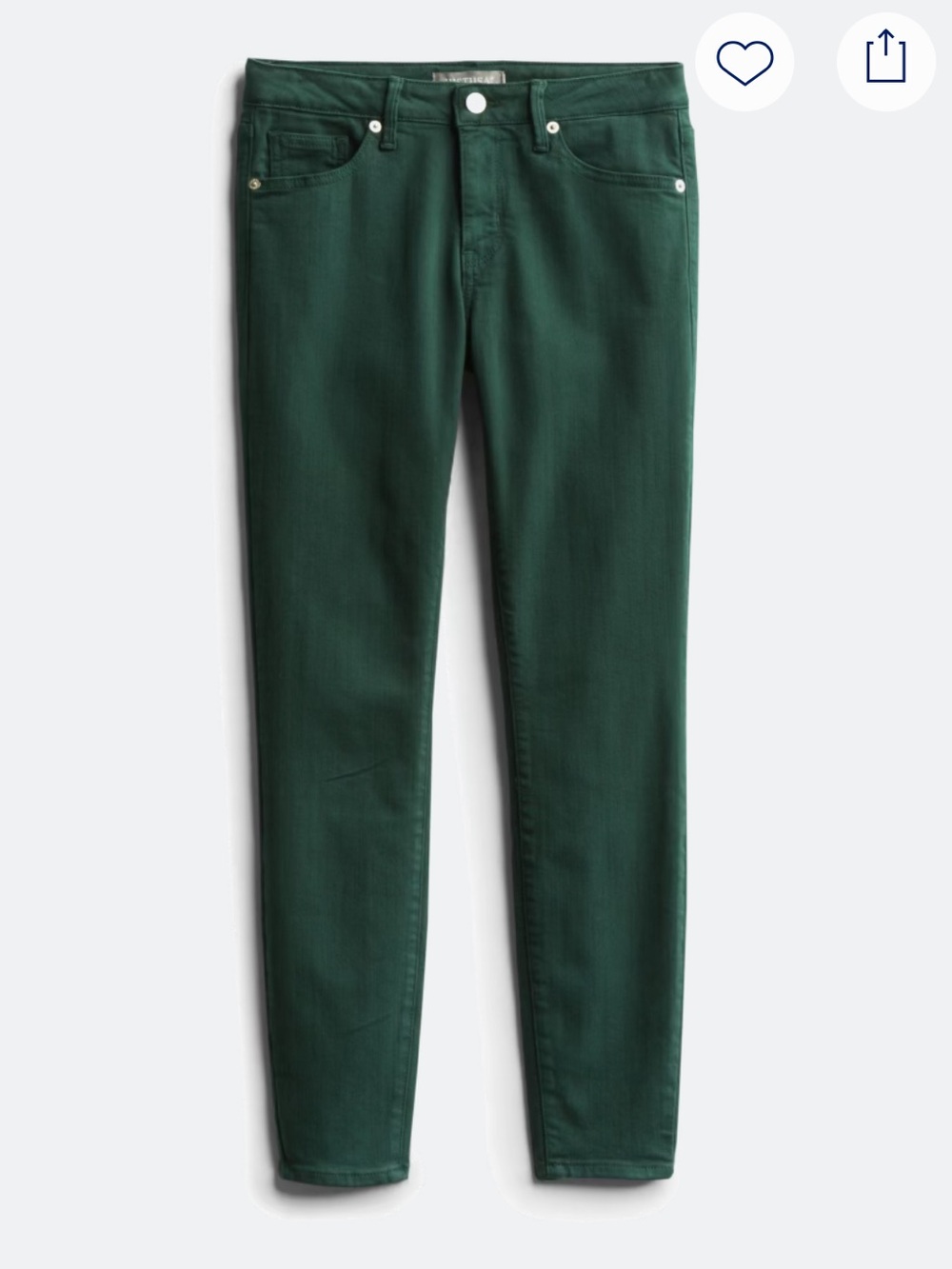 Just USA Women's Straight Leg Jeans in Forest Green
